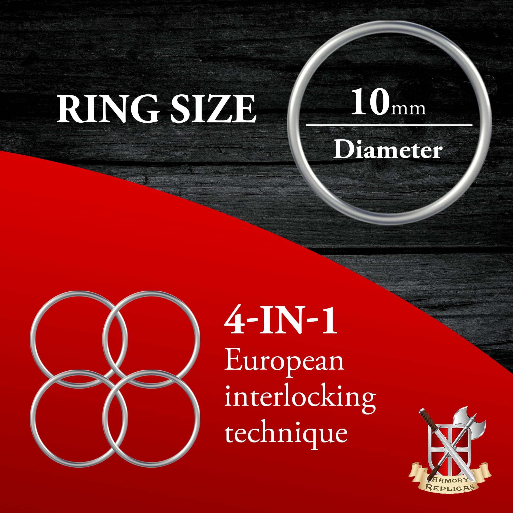 174 【大特価】鎖帷子・チェインメイル　上衣&頭巾セット　9.5kg Amazon.co.jp: Battle Ready鎖頭巾 よろい : ホーム＆キッチン